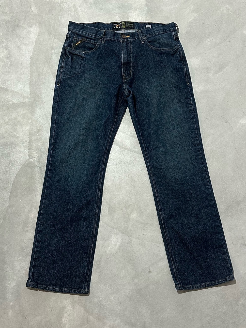 Ariat Rebar M5 DuraStretch 10016223 Straight Jeans Mens 36x34 Blackstone